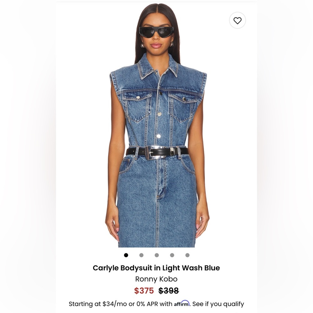 RONNY KOBO CARLYLE BODYSUIT NWT